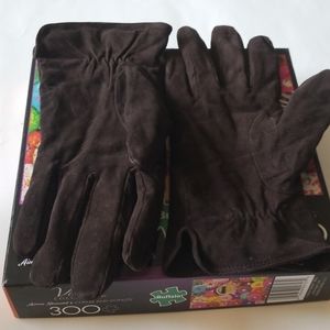 Leather gloves brown